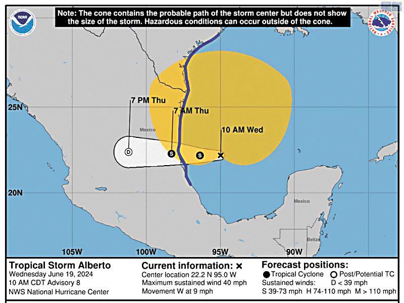 热带风暴逼近 德州提前进入灾难状态