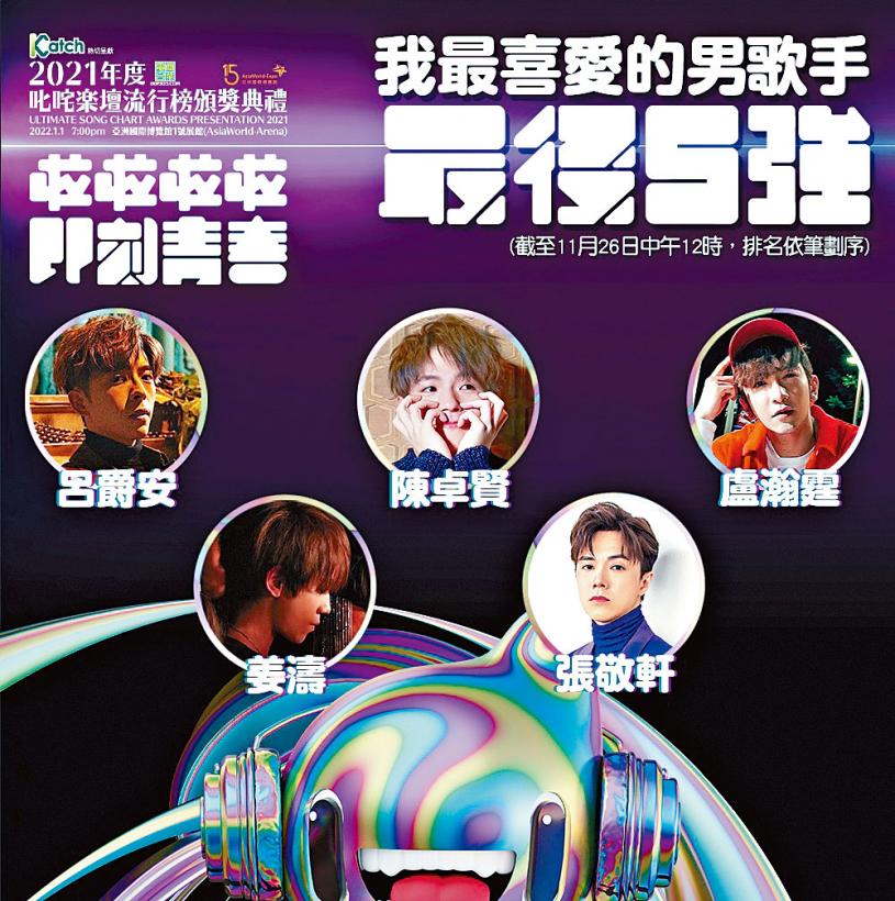 軒仔獨鬥4鏡仔爭男歌手獎 星島日報 軒仔獨鬥4鏡仔爭男歌手獎 星島日報