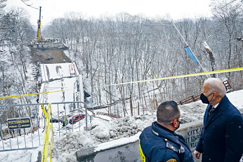 巧借匹茲堡塌橋事件拜登現場力推基建案 星島日報 巧借匹茲堡塌橋事件拜登現場力推基建案 星島日報