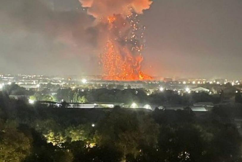 乌兹别克首都机场附近爆炸起火 传多人受伤送院